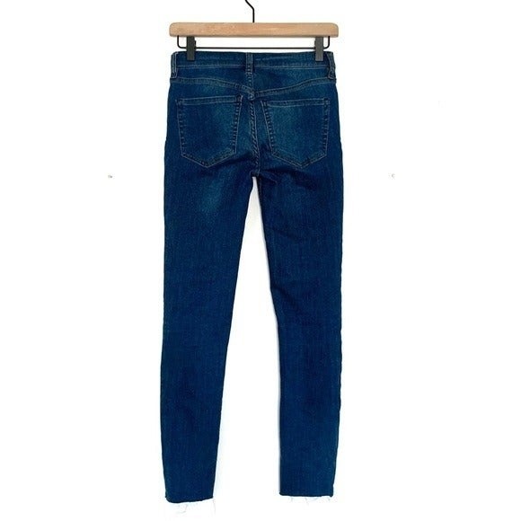 Free People Button Fly Reagan Raw Hem Skinny Jean - Picture 9 of 9